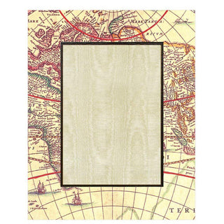 Caspari World Map 4" x 6" Picture Frame - 1 Each F23156