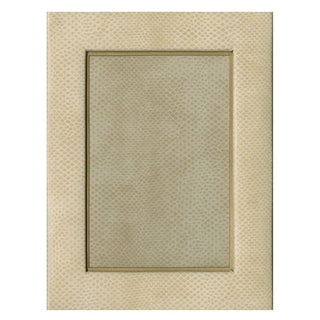 Caspari Snakeskin 4" x 6" Picture Frame in Ivory - 1 Each F23334