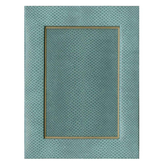Caspari Snakeskin 4" x 6" Picture Frame in Mist - 1 Each F23337