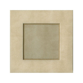 Caspari Snakeskin 4" Square Picture Frame in Ivory - 1 Each F9034