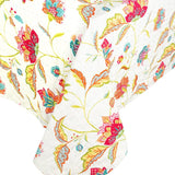Caspari Reversible Kantha Table Cover in Passage to India & Green Fretwork - 1 Each FTC001