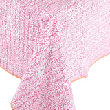 Caspari Reversible Kantha Table Cover in Fuchsia Block Print Leaves - 1 Each FTC008