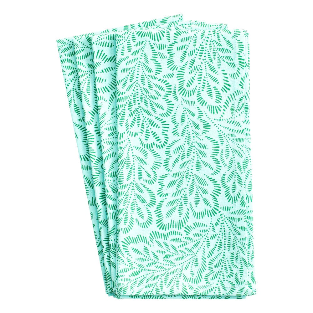 Turquoise Linen Napkins Set of 4 Cloth Dinner Cocktail Napkins