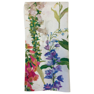 Caspari Foxgloves Cotton Dinner Napkins - Set of 4 FTN011A