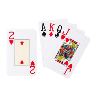 Caspari Under the Palms Large Type Bridge Gift Set - 2 Playing Card Decks & 2 Score Pads GS126J