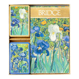 Caspari Van Gogh Irises Bridge Gift Set - 2 Playing Card Decks & 2 Score Pads GS131
