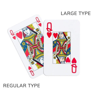 Caspari The Great Wave Large Type Bridge Gift Set - 2 Playing Card Decks & 2 Score Pads GS133J
