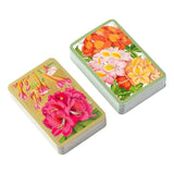 Caspari Jefferson's Garden Study Bridge Gift Set - 2 Playing Card Decks & 2 Score Pads GS143