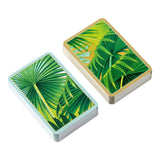 Caspari Palm Fronds Bridge Gift Set - 2 Playing Card Decks & 2 Score Pads GS144