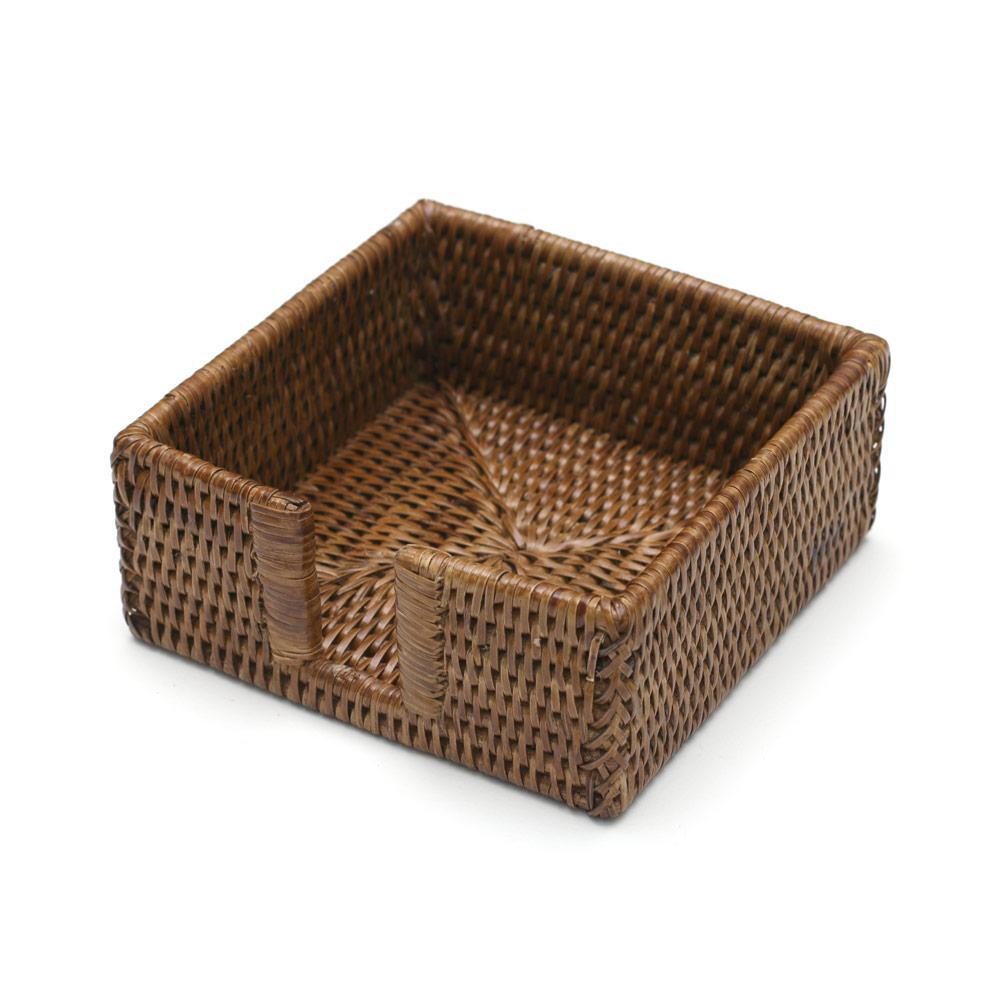 Rattan Cocktail Napkin Holder (Dark Natural)