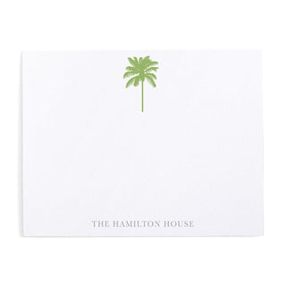 Personalization by Caspari Palm Tree Personalized Correspondence Cards HGC760GREEN_CARD