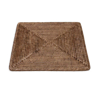 Caspari Rattan Placemats in Dark Natural - 1 Each HSQ01