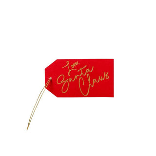 Caspari Love, Santa Claus Classic Gift Tags - 4 Per Package HT044