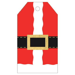 Caspari Santa Costume Classic Foil Gift Tags - 4 Per Package HT9775
