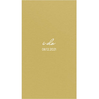 Personalization by Caspari I Do Wedding Date Personalized Guest Towel Napkins IDOGUEST