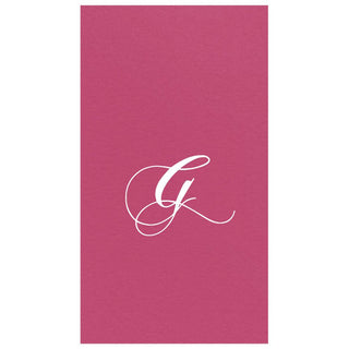 Personalization by Caspari Personalized Single Initial Paper Linen Guest Towel Napkins INITIAL_PL_GUEST