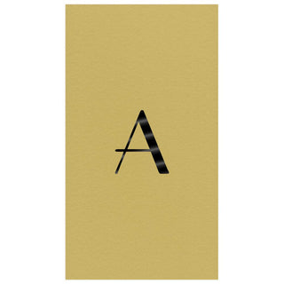 Personalization by Caspari Personalized Single Initial Paper Linen Guest Towel Napkins INITIAL_PL_GUEST