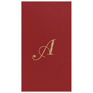 Personalization by Caspari Personalized Single Initial Paper Linen Guest Towel Napkins INITIAL_PL_GUEST