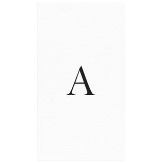 Personalization by Caspari Personalized Single Initial Paper Linen Guest Towel Napkins INITIAL_PL_GUEST