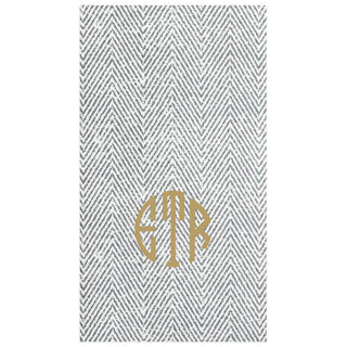 Personalization by Caspari Monogram Personalized Jute Guest Towel Napkins MONOGUEST-JUTE