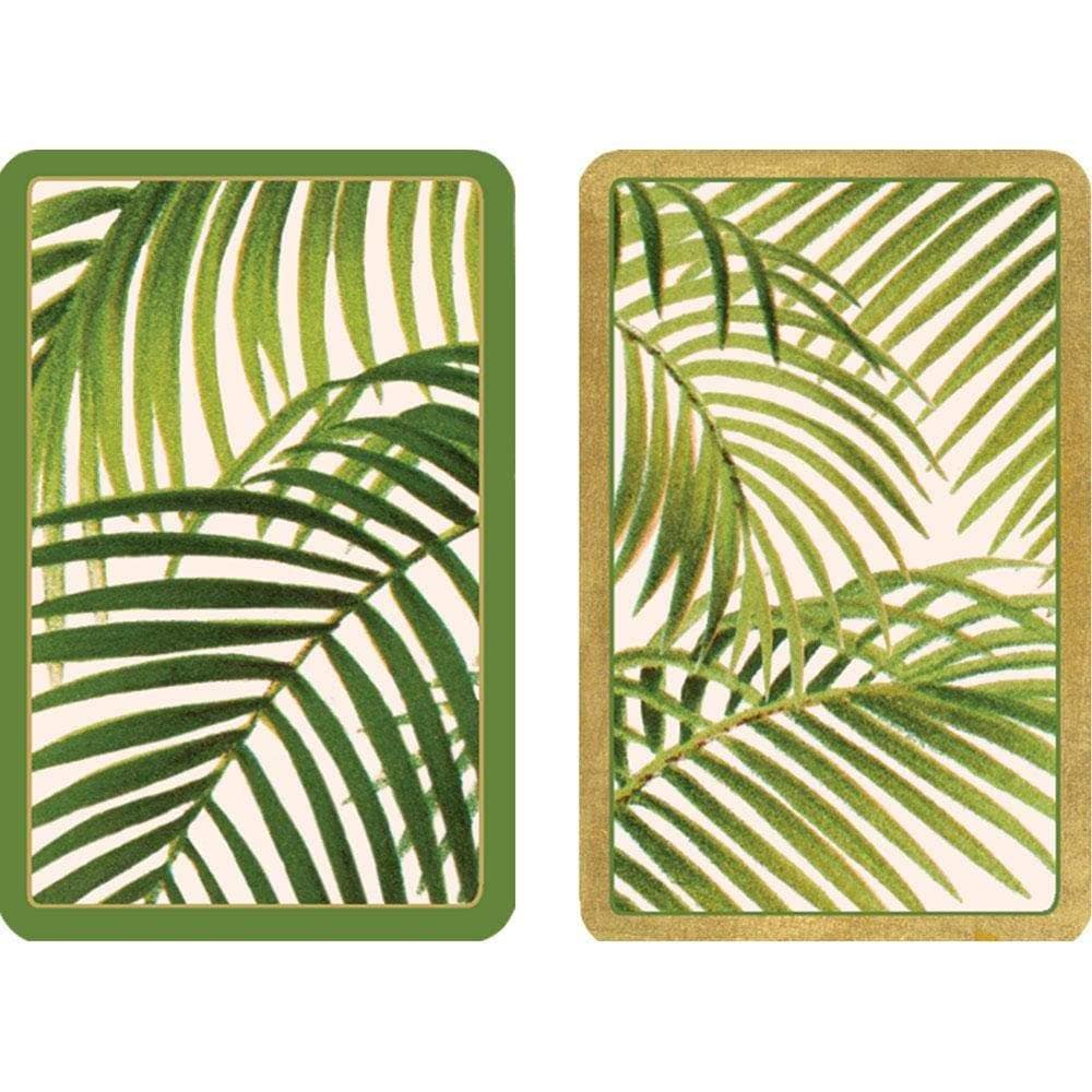 Caspari Under the Palms Large Type Playing Cards - 2 Decks Included PC126J