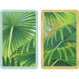 Caspari Palm Fronds Large Type Playing Cards - 2 Decks Included PC144J