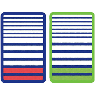 Caspari Breton Stripe Large Type Playing Cards - 2 Decks Included PC150J