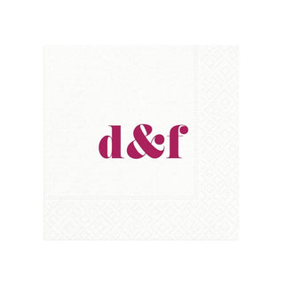 Personalization by Caspari Personalized Double Initial Cocktail Napkins PG_2INITIAL_COCKTAIL