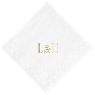 Personalization by Caspari Personalized Double Initial Cocktail Napkins PG_2INITIAL_COCKTAIL