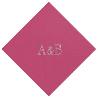 Personalization by Caspari Personalized Double Initial Paper Linen Cocktail Napkins PG_2INITIAL_PL_COCKTAIL