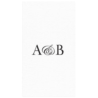 Personalization by Caspari Personalized Double Initial Paper Linen Guest Towel Napkins PG_2INITIAL_PL_GUEST