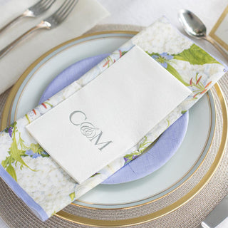 Personalization by Caspari Personalized Double Initial Paper Linen Guest Towel Napkins PG_2INITIAL_PL_GUEST