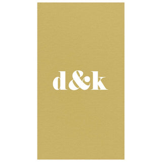 Personalization by Caspari Personalized Double Initial Paper Linen Guest Towel Napkins PG_2INITIAL_PL_GUEST