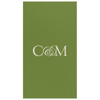 Personalization by Caspari Personalized Double Initial Paper Linen Guest Towel Napkins PG_2INITIAL_PL_GUEST
