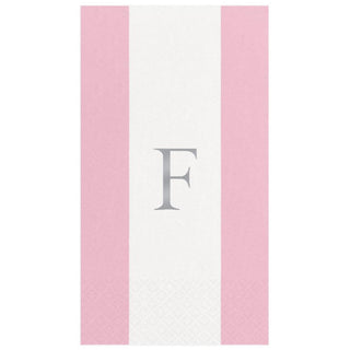 Personalization by Caspari Personalized Single Initial Bandol Stripe Guest Towel Napkins PG_INITIAL_BANDOL_GUEST