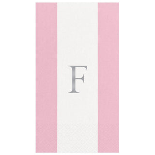 Personalization by Caspari Personalized Single Initial Bandol Stripe Guest Towel Napkins PG_INITIAL_BANDOL_GUEST