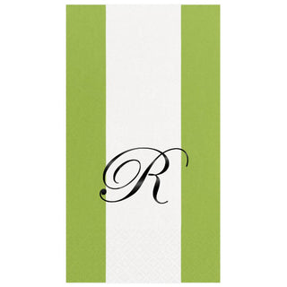 Personalization by Caspari Personalized Single Initial Bandol Stripe Guest Towel Napkins PG_INITIAL_BANDOL_GUEST