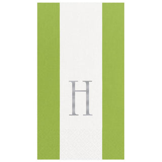 Personalization by Caspari Personalized Single Initial Bandol Stripe Guest Towel Napkins PG_INITIAL_BANDOL_GUEST