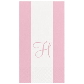 Personalization by Caspari Personalized Single Initial Bandol Stripe Guest Towel Napkins PG_INITIAL_BANDOL_GUEST