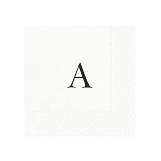 Personalization by Caspari Personalized Single Initial Cocktail Napkins PG_INITIAL_COCKTAIL