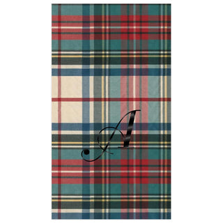 Personalization by Caspari Personalized Single Initial Dress Stewart Tartan Guest Towel Napkins PG_INITIAL_DSTARTAN_GUEST