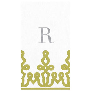 Personalization by Caspari Personalized Single Initial Passementerie Guest Towel Napkins PG_INITIAL_PASS_PL_GUEST