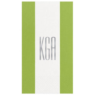 Personalization by Caspari Personalized Monogram Bandol Stripe Guest Towel Napkins PG_MONO_BANDOL_GUEST