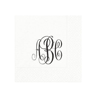 Personalization by Caspari Personalized Monogram Cocktail Napkins PG_MONO_COCKTAIL