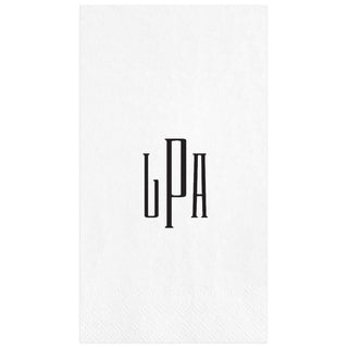 Personalization by Caspari Personalized Monogram Guest Towel Napkins PG_MONO_GUEST