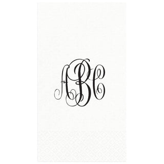 Personalization by Caspari Personalized Monogram Guest Towel Napkins PG_MONO_GUEST