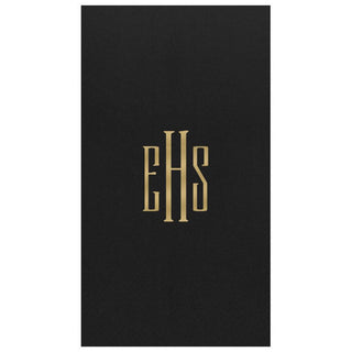 Personalization by Caspari Personalized Monogram Paper Linen Guest Towel Napkins PG_MONO_PL_GUEST