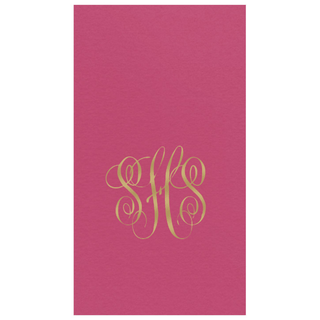 Personalization by Caspari Personalized Monogram Paper Linen Guest Towel Napkins PG_MONO_PL_GUEST