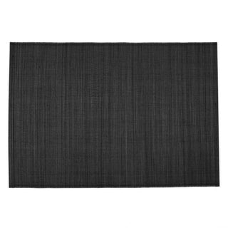 Caspari Roll-Up Bamboo Placemats in Black - Set of 4 PM001
