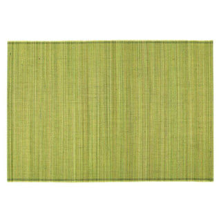 Caspari Roll-Up Bamboo Placemats in Moss Green - Set of 4 PM002